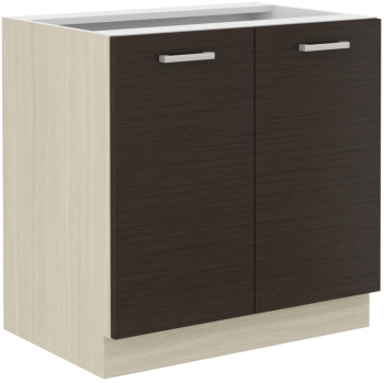 Szafka kuchenna dolna 80 D 2F BB dąb ferrara/legno ciemne CHAMONIX