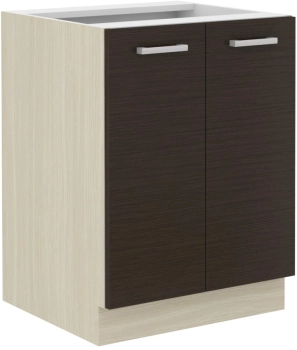 Szafka kuchenna dolna 60 D 1F BB dąb ferrara/legno ciemne CHAMONIX