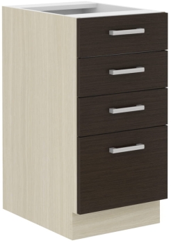 Szafka dolna szufladowa 40 D 4S BB dąb ferrera/legno ciemne CHAMONIX