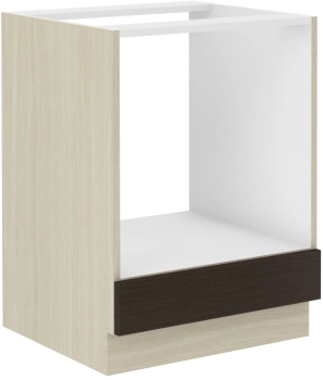 Szafka dolna do zabudowy piekarnika 60 D GAZ BB dąb ferrara legno ciemne CHAMONIX