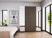 Przejdź do produktu Szafa MAJA 2LUSTRO 2LAM BL/BL czarny/czarny