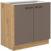 Przejdź do produktu Szafka kuchenna dolna 80 D 2F BB trufla grey BOLIWIA