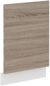 Front do zabudowy zmywarki ZM 570x596 dąb sonoma trufla/biały mat MEGAN DAVE