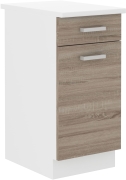 Przejdź do produktu Szafka dolna szufladowa 40 D 1S 1F ZB dąb sonoma/biały mat MEGAN DAVE