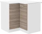Przejdź do produktu Szafka kuchenna dolna narożna 89x89 DN 1F ZB dąb sonoma trufla/biały mat MEGAN DAVE