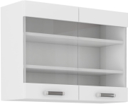 Przejdź do produktu Szafka kuchenna górna witryna 80 GS-60 2F biały mat MEGAN