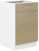 Przejdź do produktu Szafka kuchenna dolna 50 D 1F 1S BB cappuccino połysk LAURA CAPPUCCINO