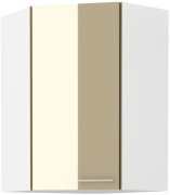 Przejdź do produktu Szafka kuchenna górna narożna 60x60 GN-90 1F (45*) cappuccino połysk LAURA CAPPUCCINO
