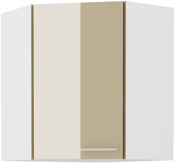 Szafka kuchenna górna narożna 58x58 GN-72 1F cappucino połysk LARA CAPPUCINO