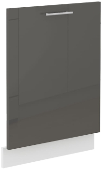 Front do zabudowy zmywarki ZM 713x596 szary połysk LARA GREY