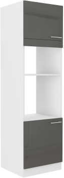 Słupek kuchenny 60 DPM-210 2F szary połysk LARA GREY