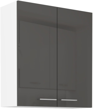 Szafka kuchenna górna 80 G-90 2F szary połysk LARA GREY