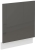 Front do zabudowy zmywarki ZM 570x596 szary połysk LARA GREY