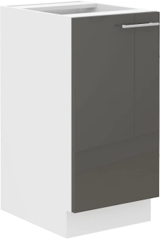 Szafka kuchenna dolna 40 D 1F BB szary połysk LARA GREY