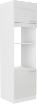 Słupek kuchenny 60 DPM-210 2F biały połysk LARA WHITE