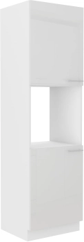 Słupek kuchenny 60 DP-210 2F biały połysk LARA WHITE