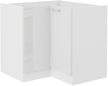 Szafka kuchenna dolna narożna 89x89 DN 1F BB biały połysk LARA WHITE