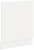 Front do zabudowy zmywarki ZM 570x596 biały mat WHITE MAT