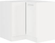 Przejdź do produktu Szafka kuchenna dolna narożna 89x89 DN 1F BB biały mat WHITE MAT