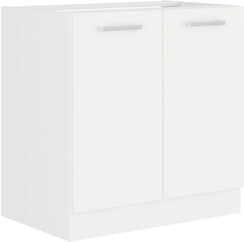 Szafka kuchenna dolna 80 D 2F BB biały mat  WHITE MAT