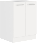 Przejdź do produktu Szafka kuchenna dolna 60 D 2F BB biały mat  WHITE MAT
