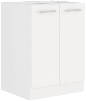 Szafka kuchenna dolna 60 D 2F BB biały mat  WHITE MAT