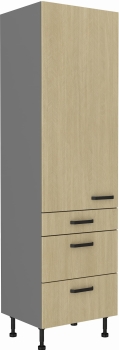 Słupek kuchenny 60 DKS-215 3S 1F jodełka scandi/antracyt SANDI/ANT