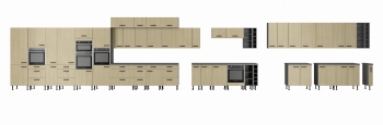 Słupek kuchenny 60 DKS-215 3S 1F jodełka scandi/antracyt SANDI/ANT