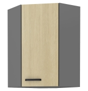 Przejdź do produktu Szafka kuchenna górna narożna 60x60 GN-90 1F (45*) jodełka scandi/antracyt SANDI/ANT