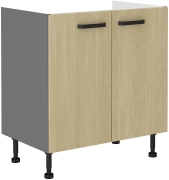 Przejdź do produktu Szafka kuchenna dolna 80 D 2F BB jodełka scandi/antracyt SANDI/ANT