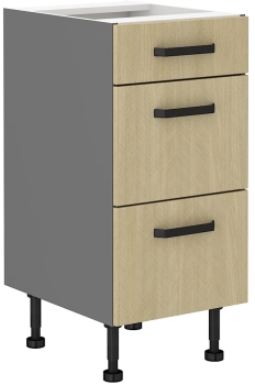 Szafka dolna szufladowa 40 D 3S BB jodełka scandi/antracyt SANDI/ANT