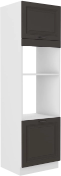 Słupek kuchenny 60 DPM-210 2F grafit/biały mat KLEO GRMAT/WH
