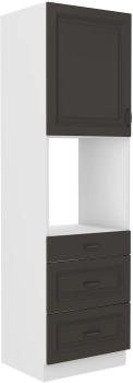 Słupek kuchenny 60 DPS-210 3S 1F grafit/biały mat KLEO GRMAT/WH