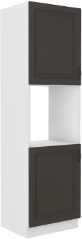 Słupek kuchenny 60 DP-210 2F grafit/biały mat KLEO GRMAT/WH