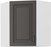 Przejdź do produktu Szafka kuchenna górna narożna 60x60 GN-72 1F 45*grafit/biały mat KLEO GRMAT/WH