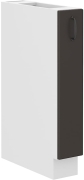 Przejdź do produktu Szafka kuchenna dolna 15 D CARGO BB grafit/biały mat KLEO GRMAT/WH