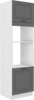 Słupek kuchenny 60 DPM-210 2F ciemny szary/biały mat KLEO DUSTGREY/WH
