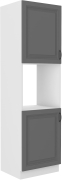 Przejdź do produktu Słupek kuchenny 60 DP-210 2F ciemny szary /biały mat KLEO DUSTGREY/WH