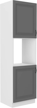 Słupek kuchenny 60 DP-210 2F ciemny szary /biały mat KLEO DUSTGREY/WH