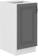 Przejdź do produktu Szafka kuchenna dolna 40 D 1F BB ciemny szary/biały mat KLEO DUSTGREY/WH