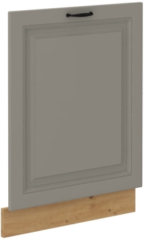Front do zabudowy zmywarki ZM 713x596 jasny szary mat/ dąb artisan KLEO CLAYGREY/AR