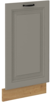 Front do zabudowy zmywarki ZM 713x446 jasny szary mat/dąb artisan KLEO CLAYGREY/AR