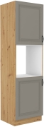 Przejdź do produktu Słupek kuchenny 60 DP-210 2F jasny szary mat / dąb artisan KLEO CLAYGREY/AR