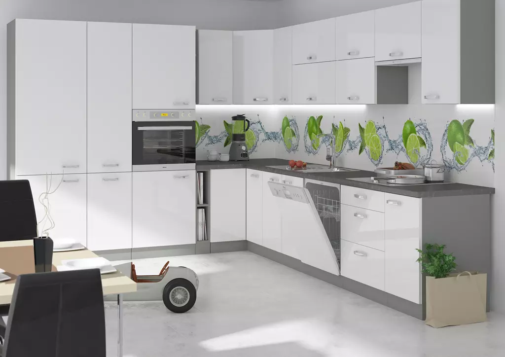 Meble kuchenne w połysku