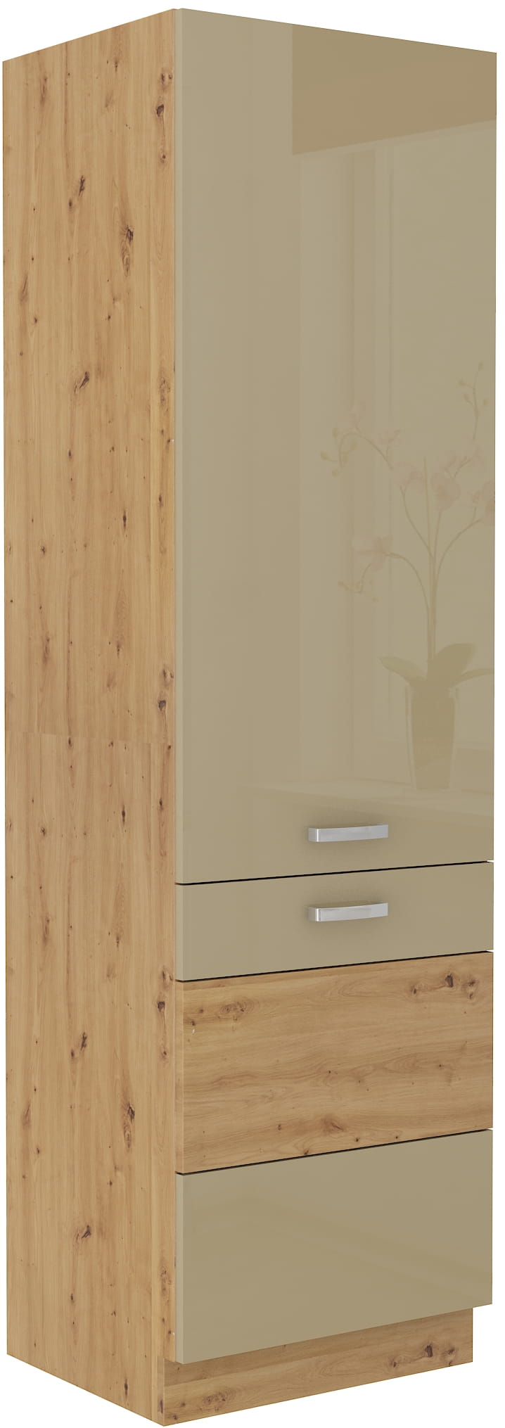 Słupek kuchenny 60 DK-210 2F cappucino połysk ARTIS