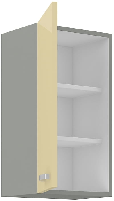 Szafka kuchenna górna 40 G-72 1F kremowy połysk IGA KREM