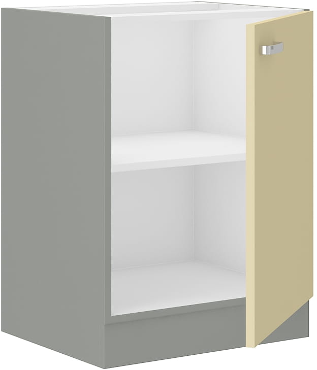 Szafka kuchenna dolna 60 D 1F BB kremowy połysk IGA KREM