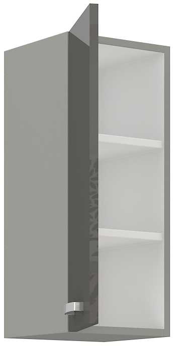 Szafka kuchenna górna 30 G-72 1F szary połysk IGA GREY
