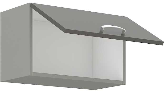 Szafka kuchenna górna 60 GU-36 1F szary połysk IGA GREY
