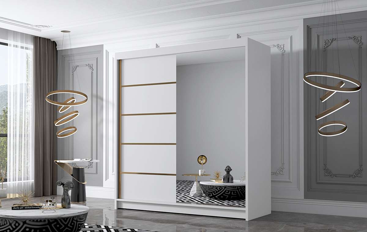 bali3_bialy,180cm Szafa Bali (KAMELIA), szafa przesuwna, garderoba, szafa do sypialni, szafa z lustrem.jpg